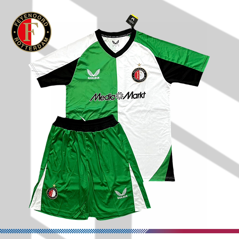 7-010658f149 2024/2025 Feyenoord Pre-match Training Football Shirt(Kids Kit) - Image 1