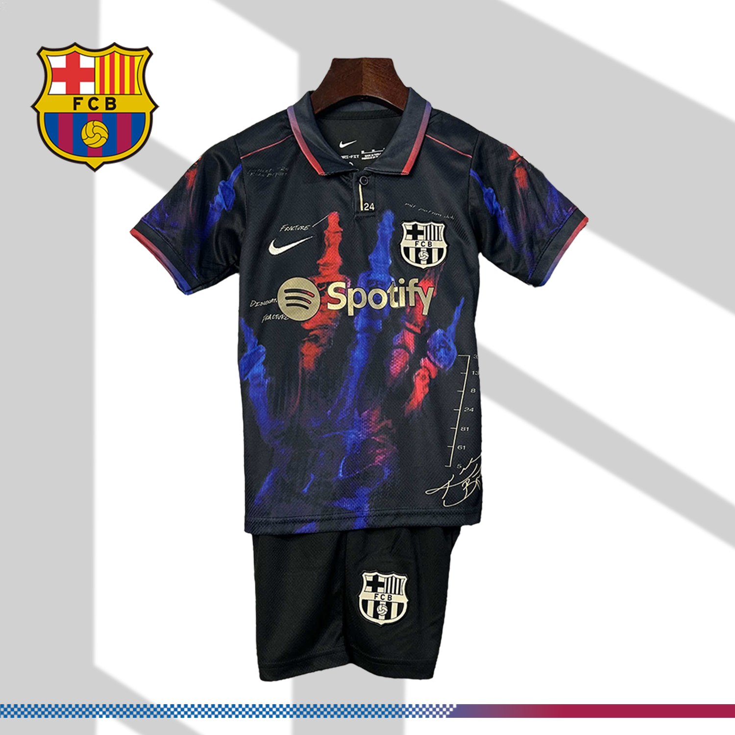 74fb7768b0-0316142690 2025/2026 Barcelona Special Edition Football Shirt (Kids Kit) - Image 1