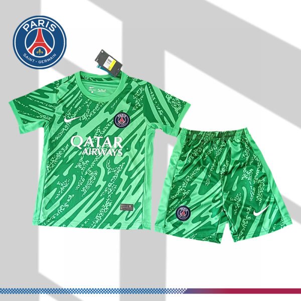 2024/2025 Paris Saint-Germain Green Goalkeeper Football Shirt (Kids Kit)