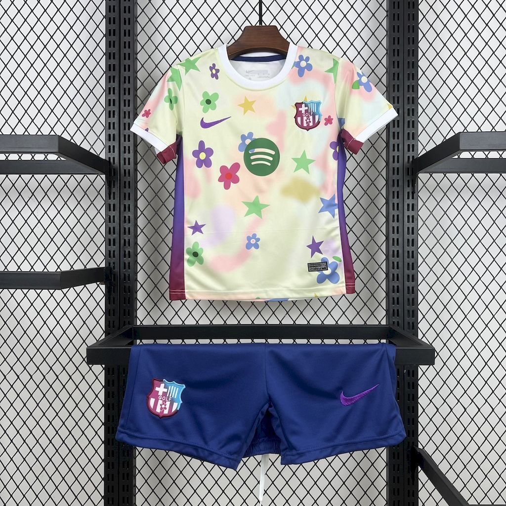 7a0bfc4f-0055407127 2025/2026 Barcelona Special Edition Football Shirt (Kids Kit) - Image 1
