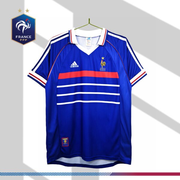 1998 France Away Retro Football Shirt （No English Edition）