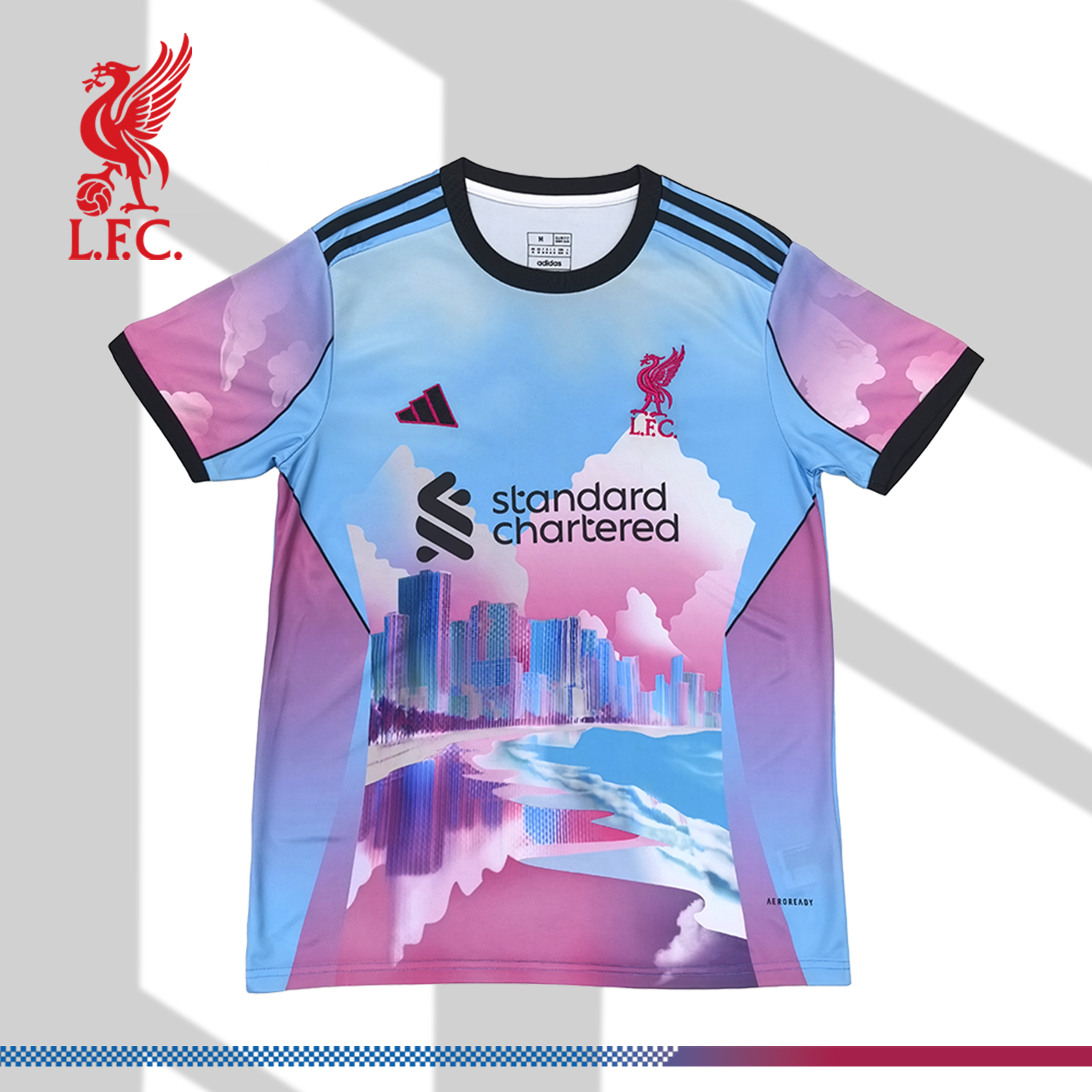7e8a6c00cd 2025/2026 Liverpool Building Pink Special Edition Football Shirt (Fans) - Image 1