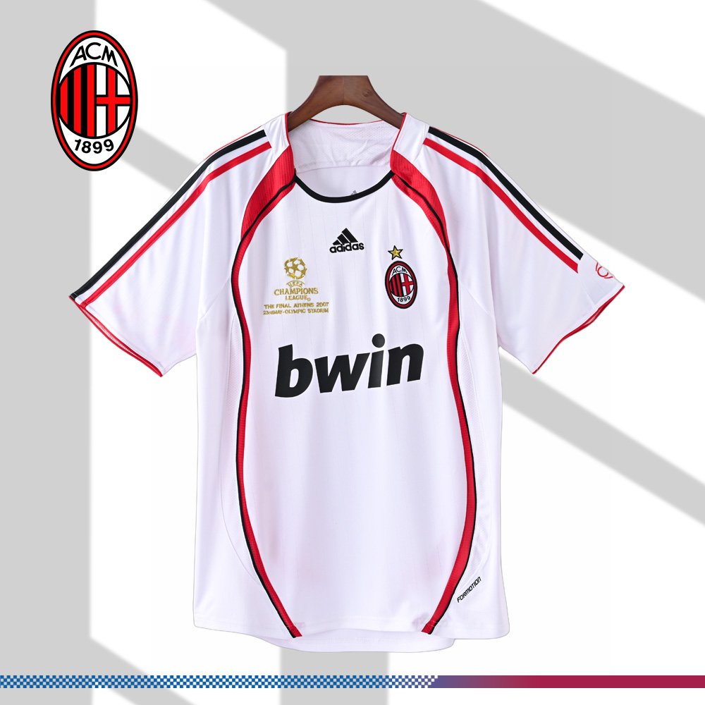 7f490e6af7-0730051c7f 2006/2007 AC Milan Away Retro Football Shirt - Image 1
