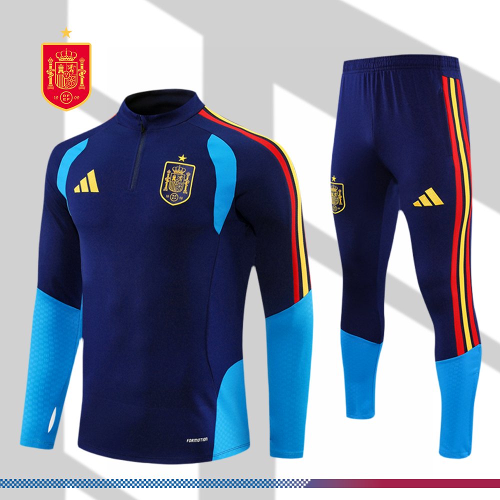 8144f8cf-2244404da2 2026/2027 Spain Half-Zip Tracksuit (Adult Kit) - Image 1