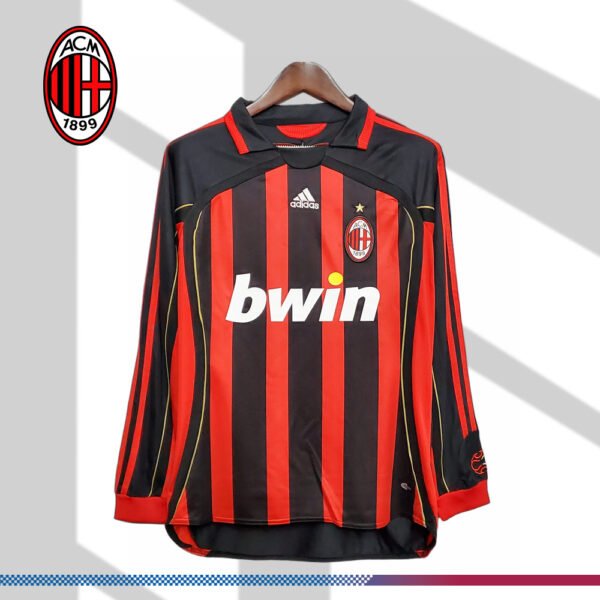 2006/2007 AC Milan Home Long Sleeve Vintage Football Shirt