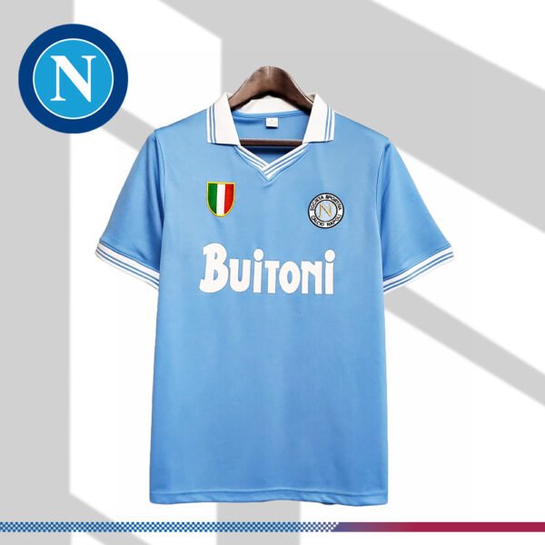 1986/1987 Napoli Retro Home Football Shirt