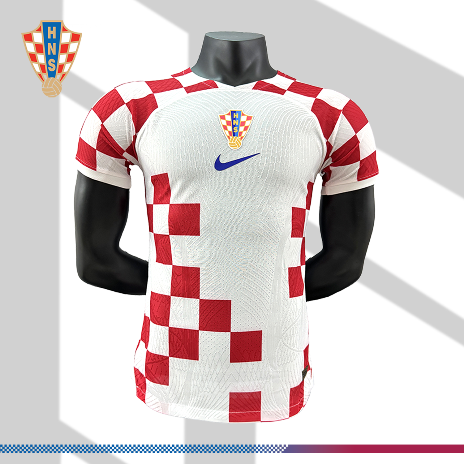 892671d77c-2055562851 2022 Croatia Home Football Shirt (Player Edition) - Image 1