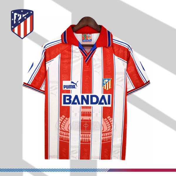 1996/1997 Atletico Madrid Home Retro Football Shirt