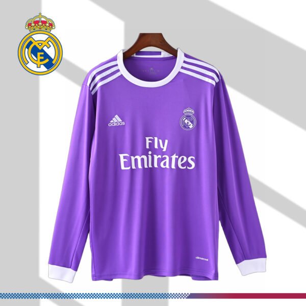 2016/2017 Real Madrid Away Retro long-sleeve Football Shirt