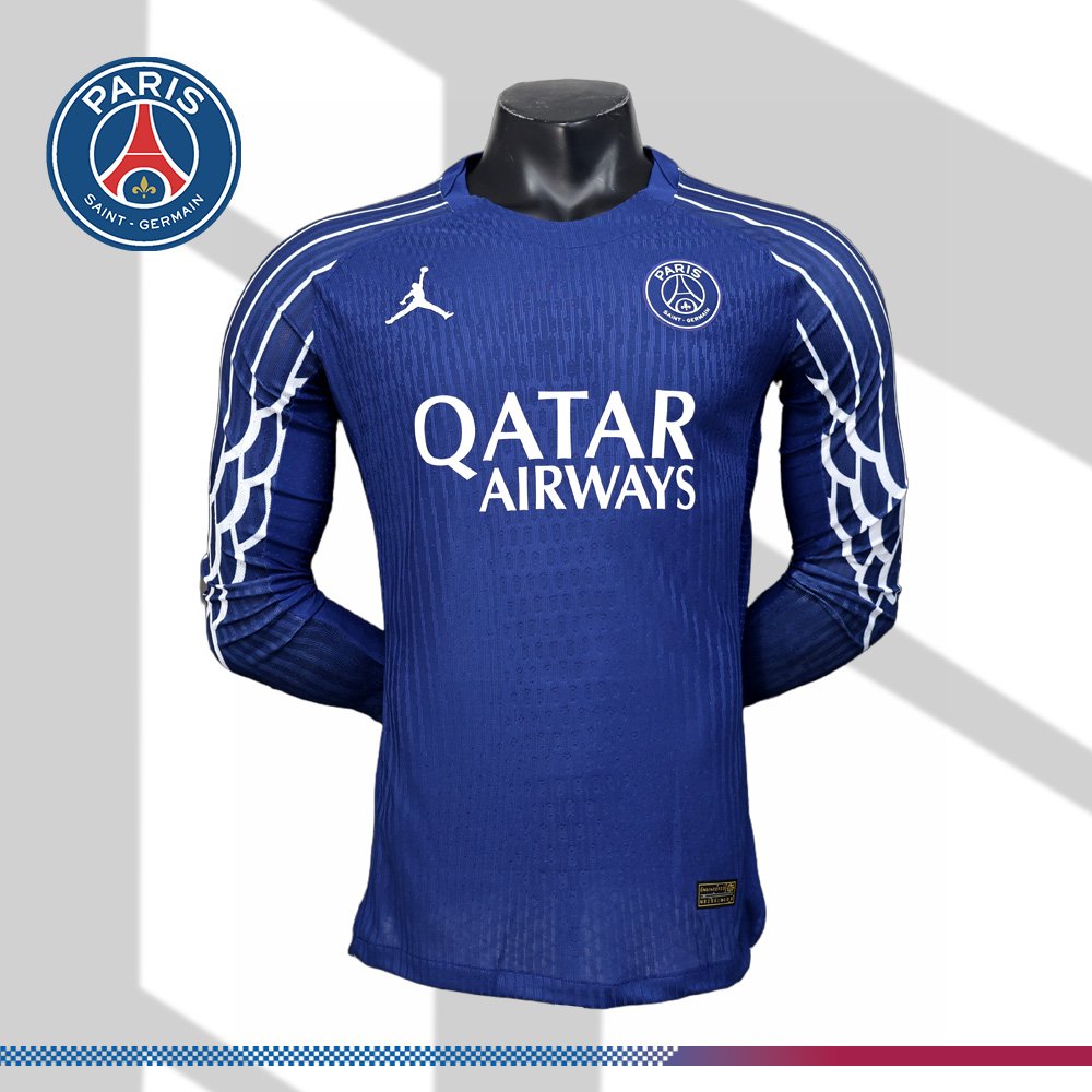 9886ae3242-0511297320 2025/2026 Paris Saint-Germain Second Away Long Sleeve Football Shirt (Player Edition) - Image 1
