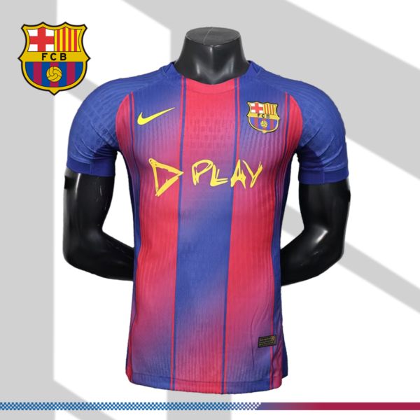 2025/2026 Barcelona Ed Sheeran co-branded home football shir (Player Edition)