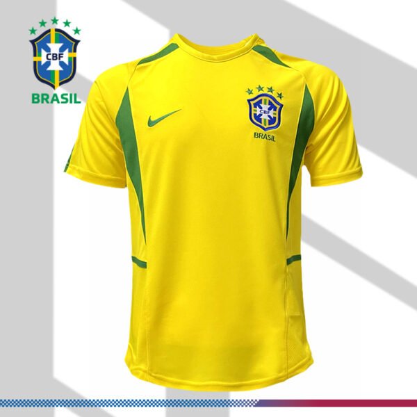 2002 Brazil Home Retro Football Shirt