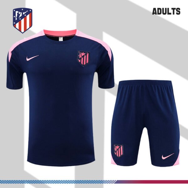2024/2025 Atletico Madrid Dark Blue Adult Short Sleeve Training Wear (Adult Kit)