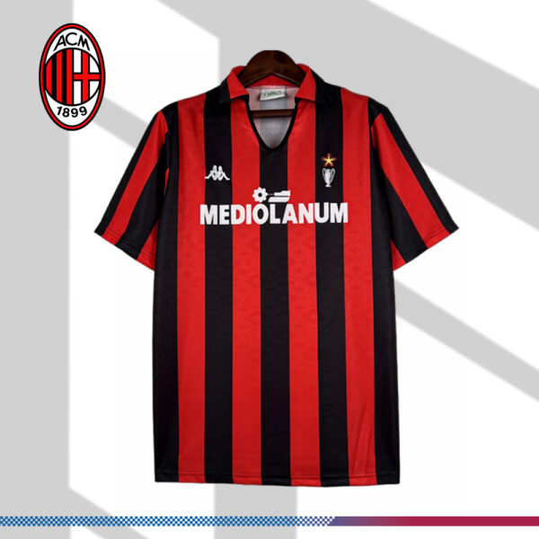 1989/1990 AC Milan Home Retro Football Shirt