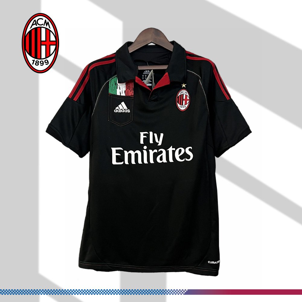 AC2-0145011918 2012/2013 AC Milan Away Retro Football Shirt - Image 1
