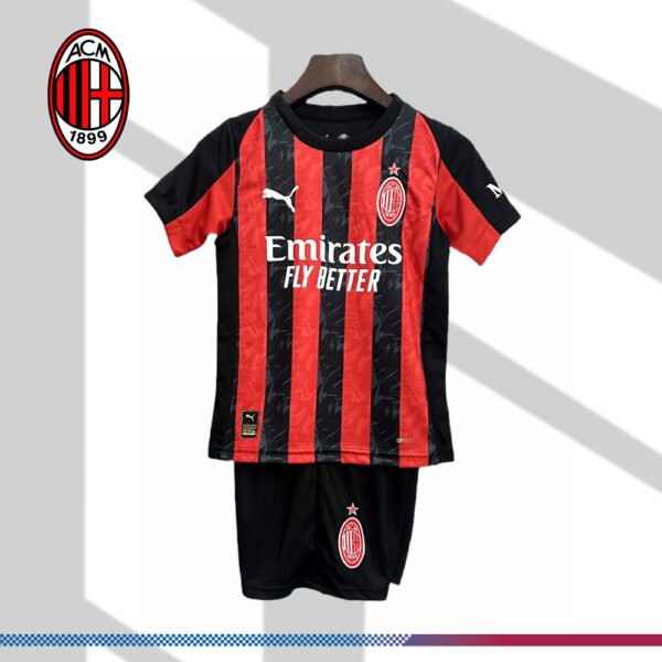 2025/2026 AC Milan Home Football shirt (Kids Kit）