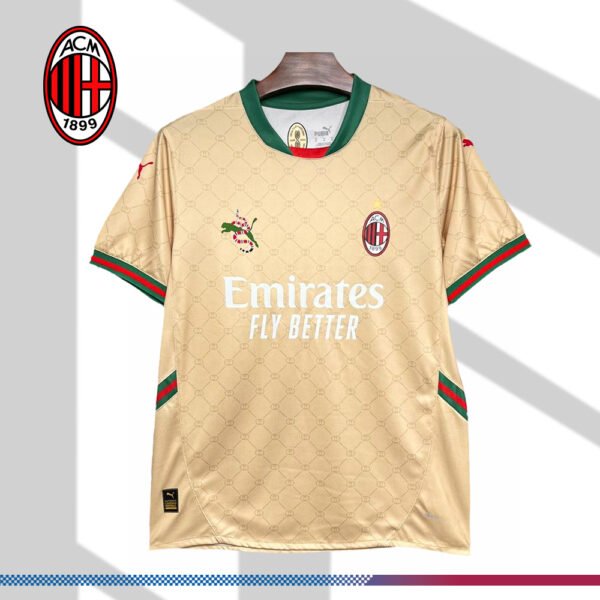 2024/2025 AC Milan Gucci co-branded football shirt