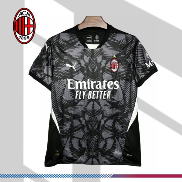 2024/2025 AC Milan Goalkeeper Black Football Shirt (Fan Edition)