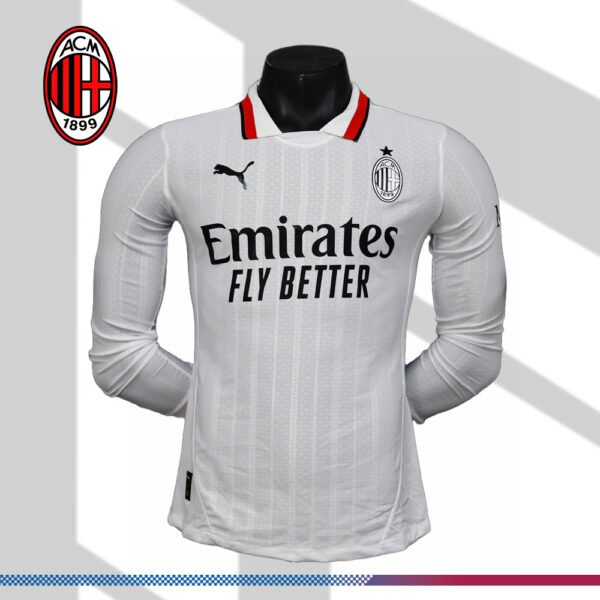 2024/2025 AC Milan Away Long Sleeve Football Shirt (Player Edition)