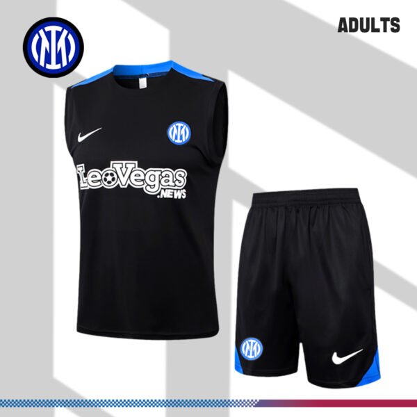 2024/2025 Inter Milan Black Adult Vest Training Wear (Adult Kit)