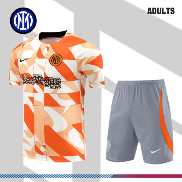 2024/2025 Inter Milan Orange Adult Short Sleeve Training Wear (Adult Kit)