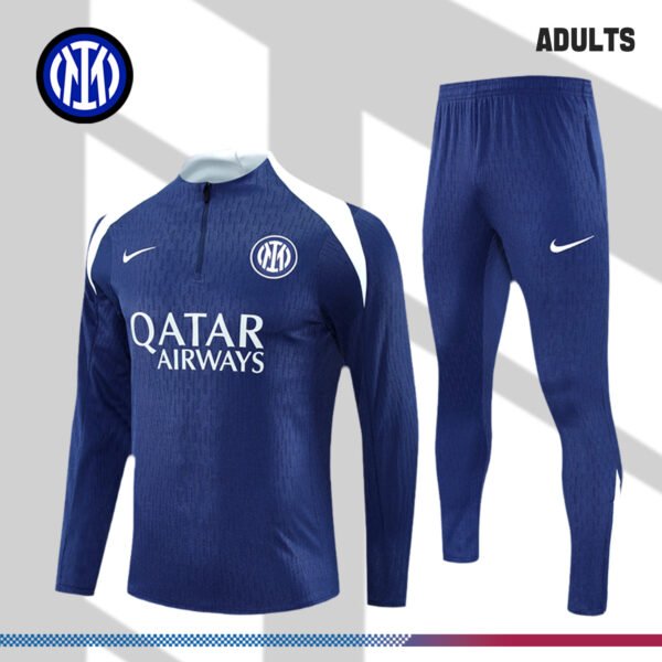 2024/2025 Inter Milan Dark Blue Adult Half Zip Training Suit (Adult Kit)
