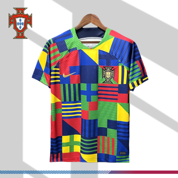 2022/2023 Portugal Pre-match Training Football Shirt （Fan Edition）