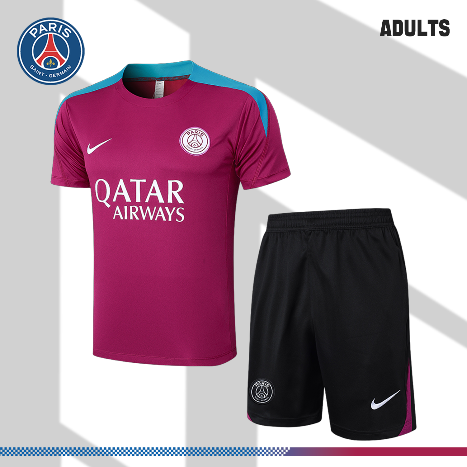 SKU-0030465605 24/25 Paris Saint Germain Short Sleeve Training Kit (Adult Kit) - Image 1