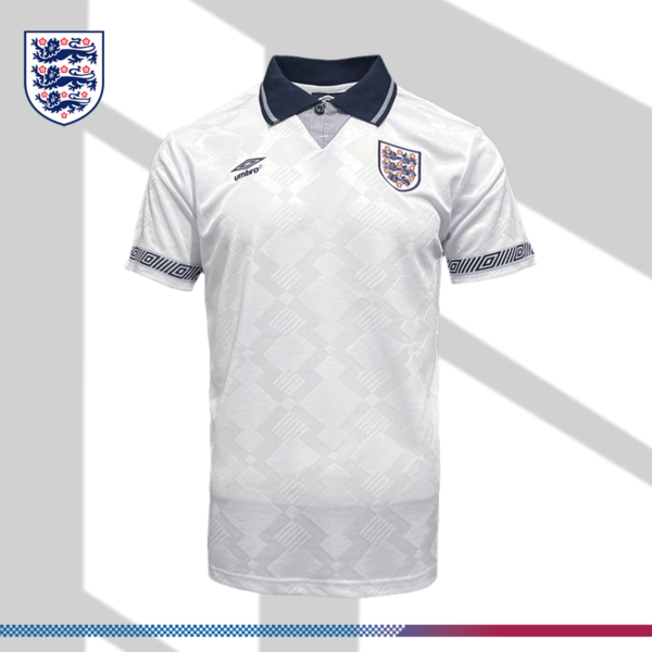 1990 England Home Retro Football Shirt