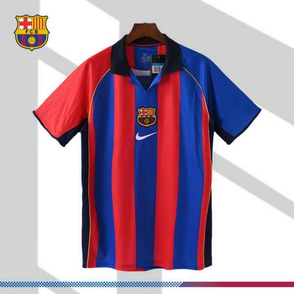 2001/2002 Barcelona Home Retro Football Shirt