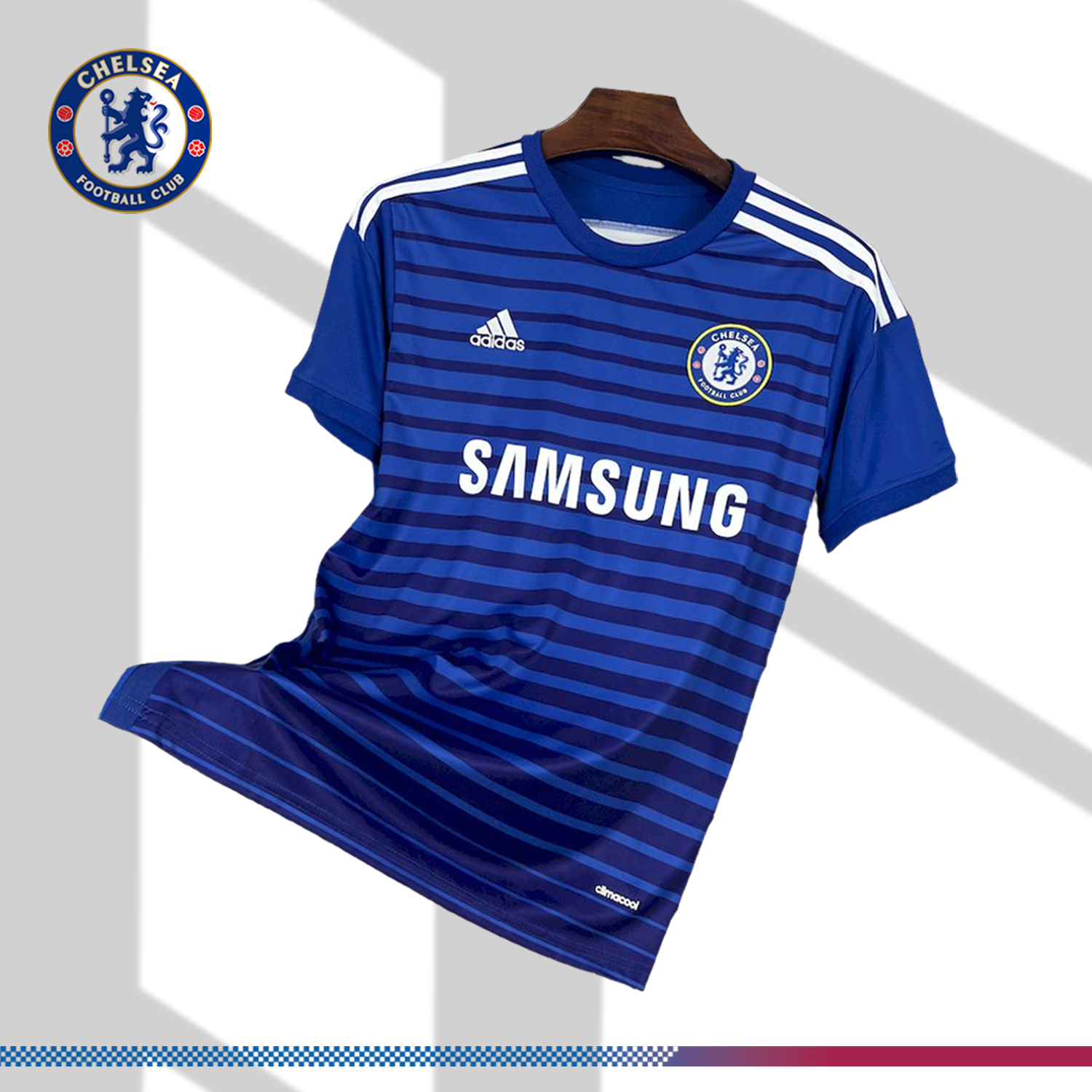 SKU-0127563bde 2014/2015 Chelsea Retro Second Home Football Shirt(Fans) - Image 1