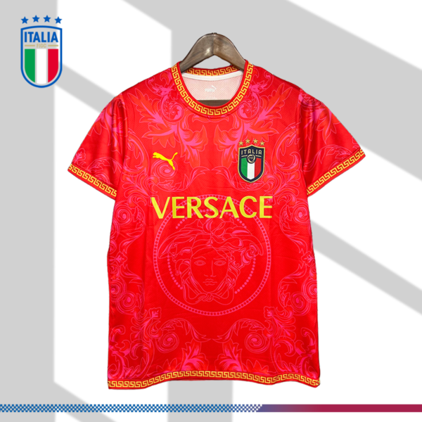 2022/2023 Italian Versace Red Football Shirt
