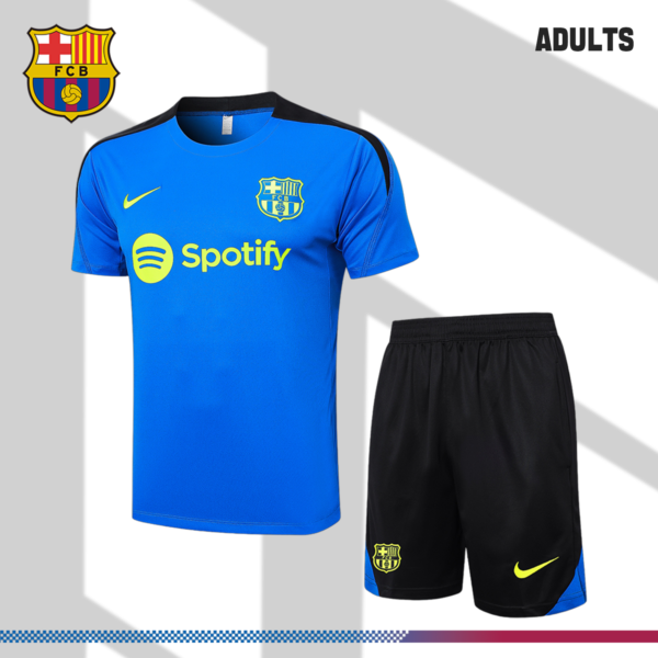 2024/2025 Barcelona Colorful Blue Adult Short Sleeve Training Jersey (Adult Kit)