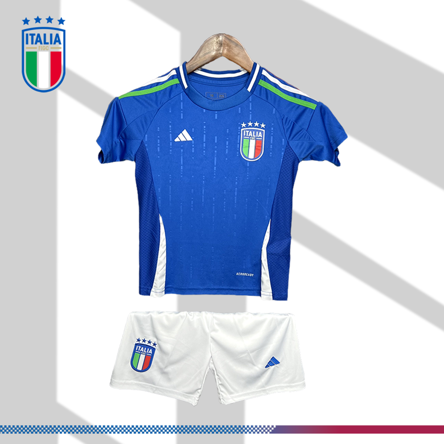 SKU-01453782ba 2024/2025 Italy European Football Shirt (Kids Kit) - Image 1
