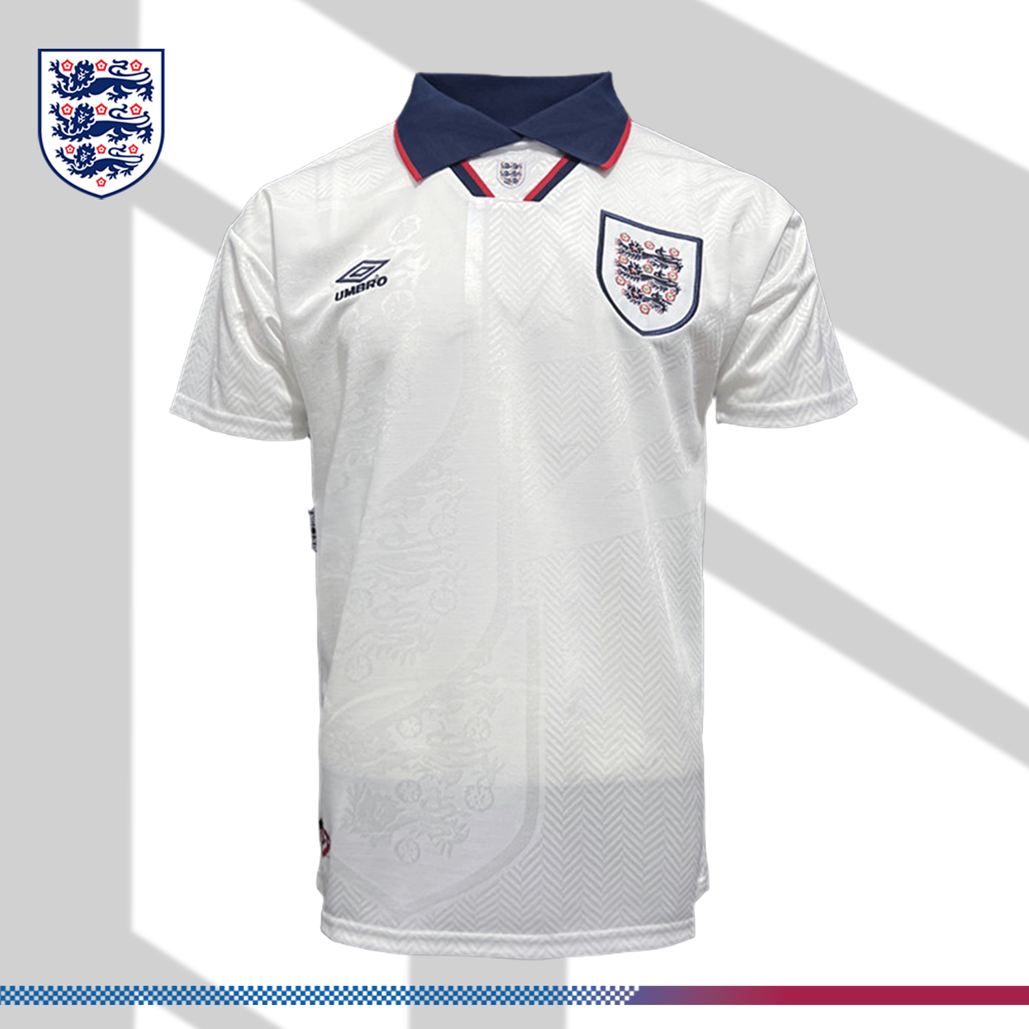 SKU-0152085164 1994/1995 England Home Retro Football Shirt - Image 1