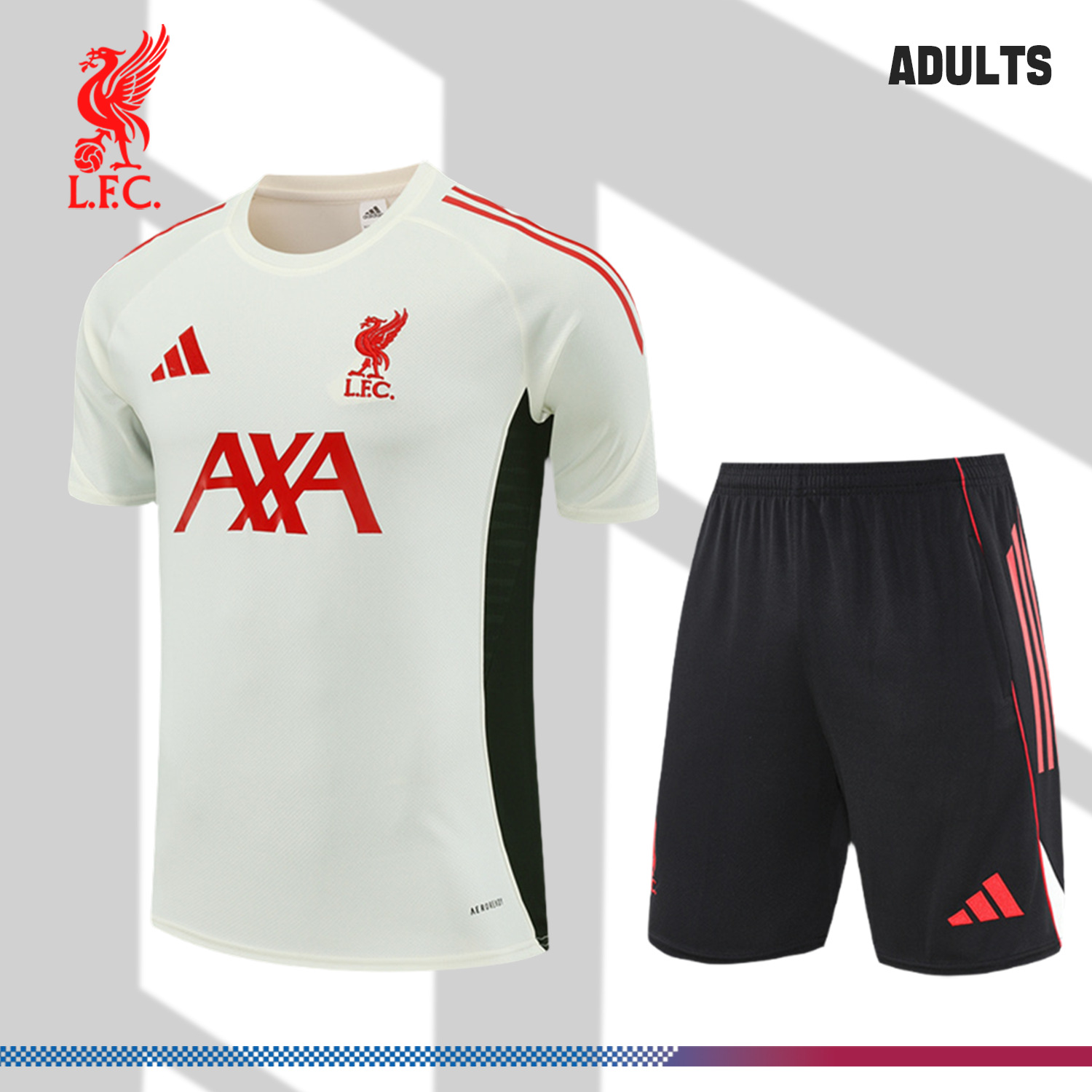 SKU-01551245ee 2025/2026 Liverpool White Adult Short Sleeve Training Wear (Adult Kit) - Image 1
