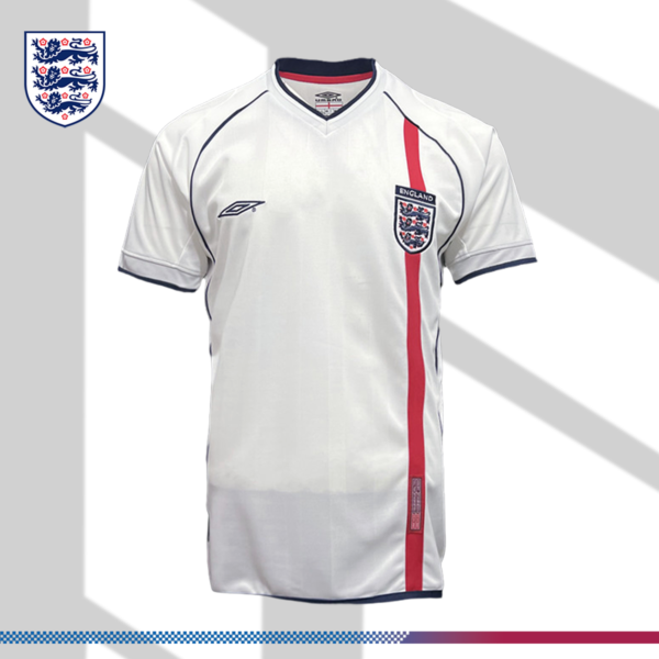 2002 England Home Retro Football Shirt