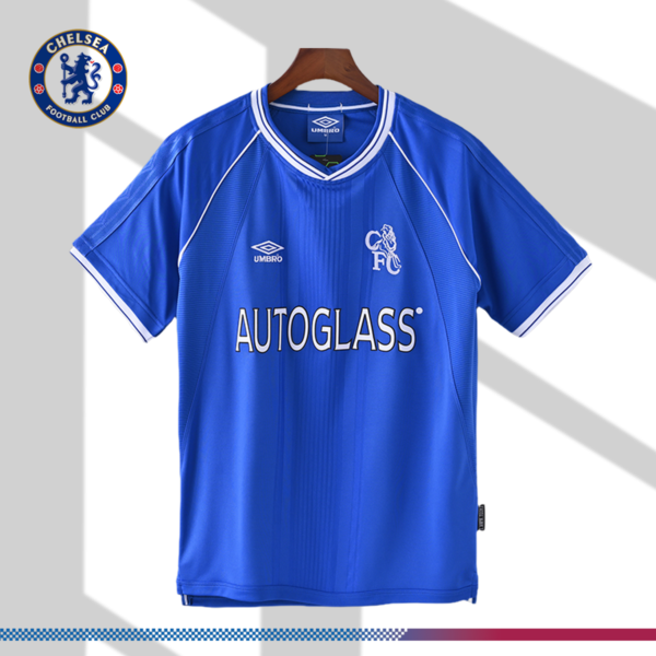 1999/2001 Chelsea Retro Home Football Shirt (Fans)