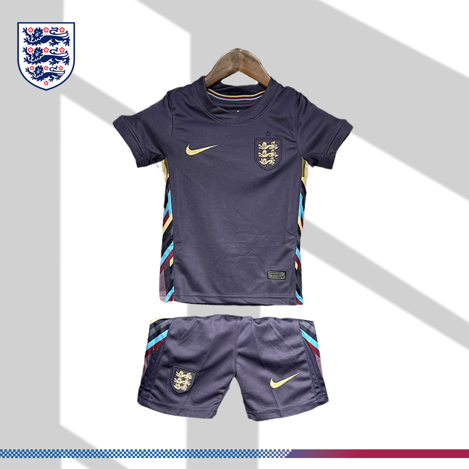 SKU-0233034cbf 2024/2025 England Away Kids Football Shirt (Kids Kit) - Image 1