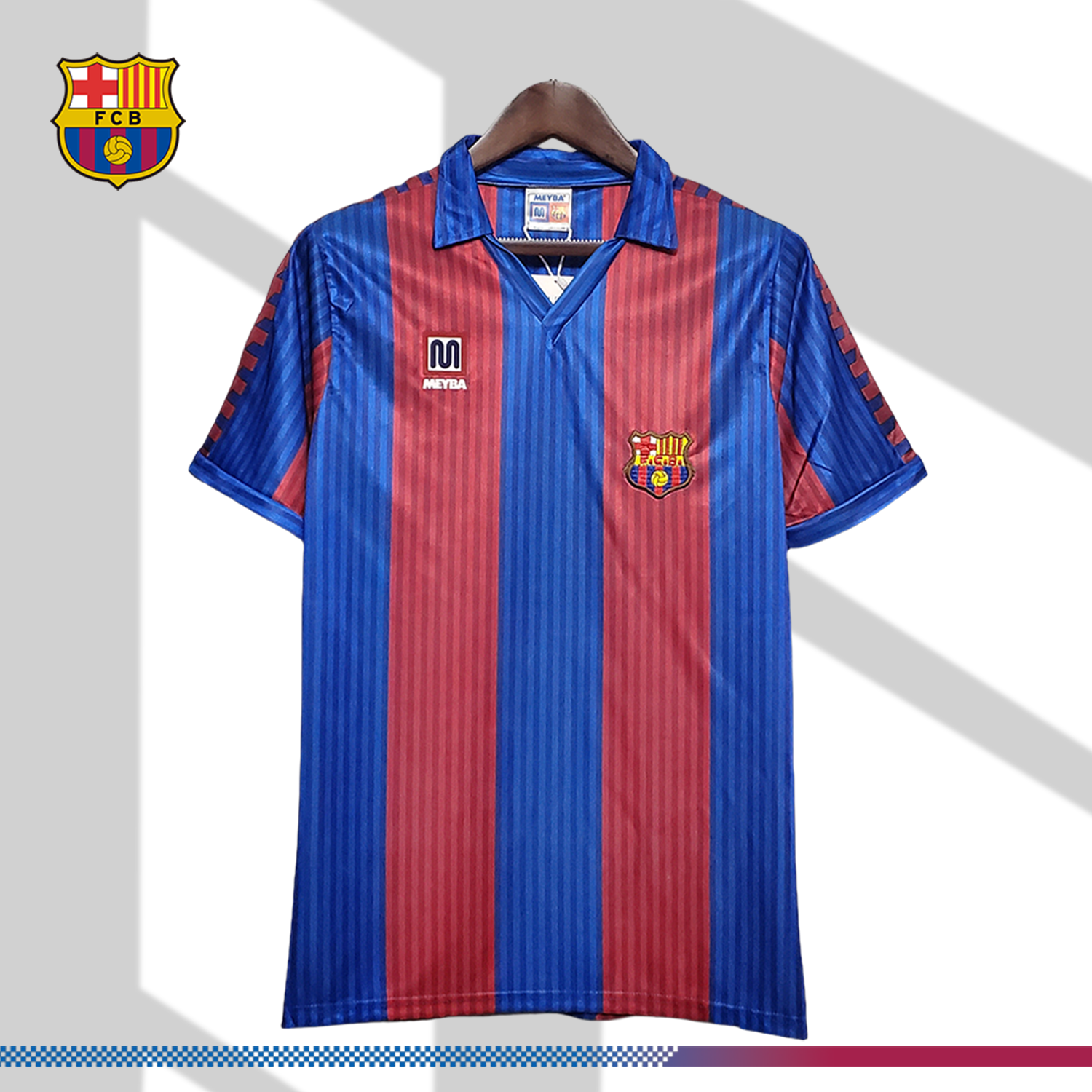 SKU-023634e2e0 1989/1992 Barcelona Home Retro Football Shirt - Image 1