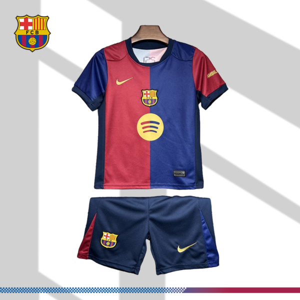 2024/2025 Barcelona Home Kids Jersey (Kids Kit)
