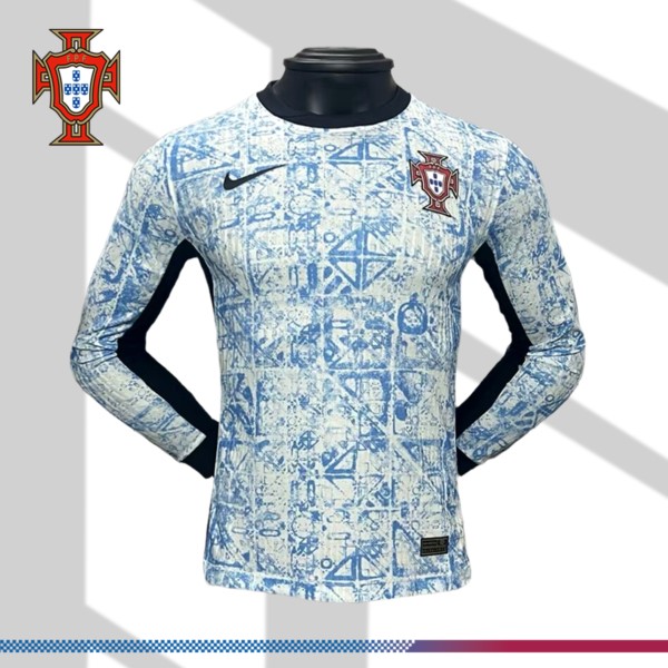 2024/2025 Portugal Away Long Sleeve Football Shirt （Player Edition）