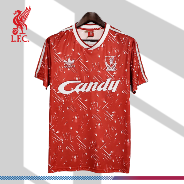 1989/1991 Liverpool Retro Home Football Shirt