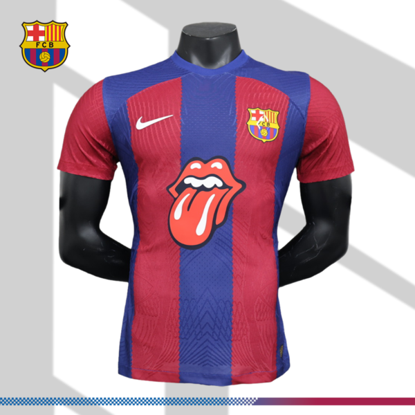 2023/2024Barcelona x The Rolling Stones Limited Edition Player Jersey （Player Edition）