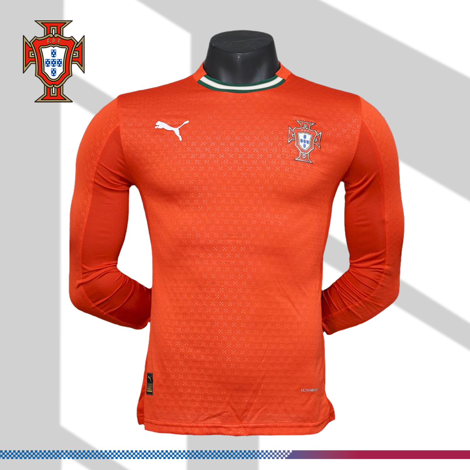 SKU-031744638b 2025/2026 Portugal Home Long Sleeves Football Shirt (Player Edition) - Image 1