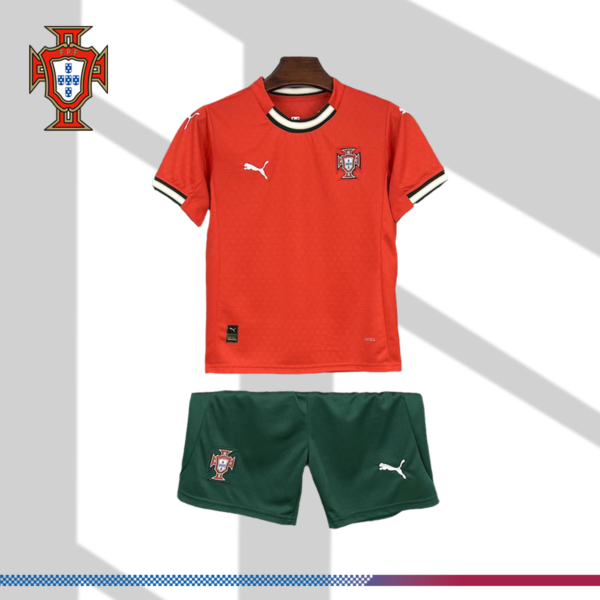 2025/2026 Portugal Home Kids Football Shirt (Kids Kit)