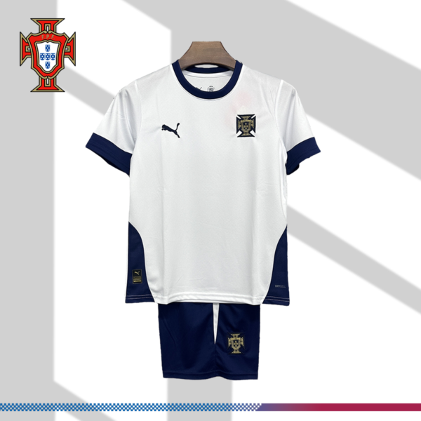 2025/2026 Portugal National Team White Training Suit Children's Football Jersey (Kids Kit)