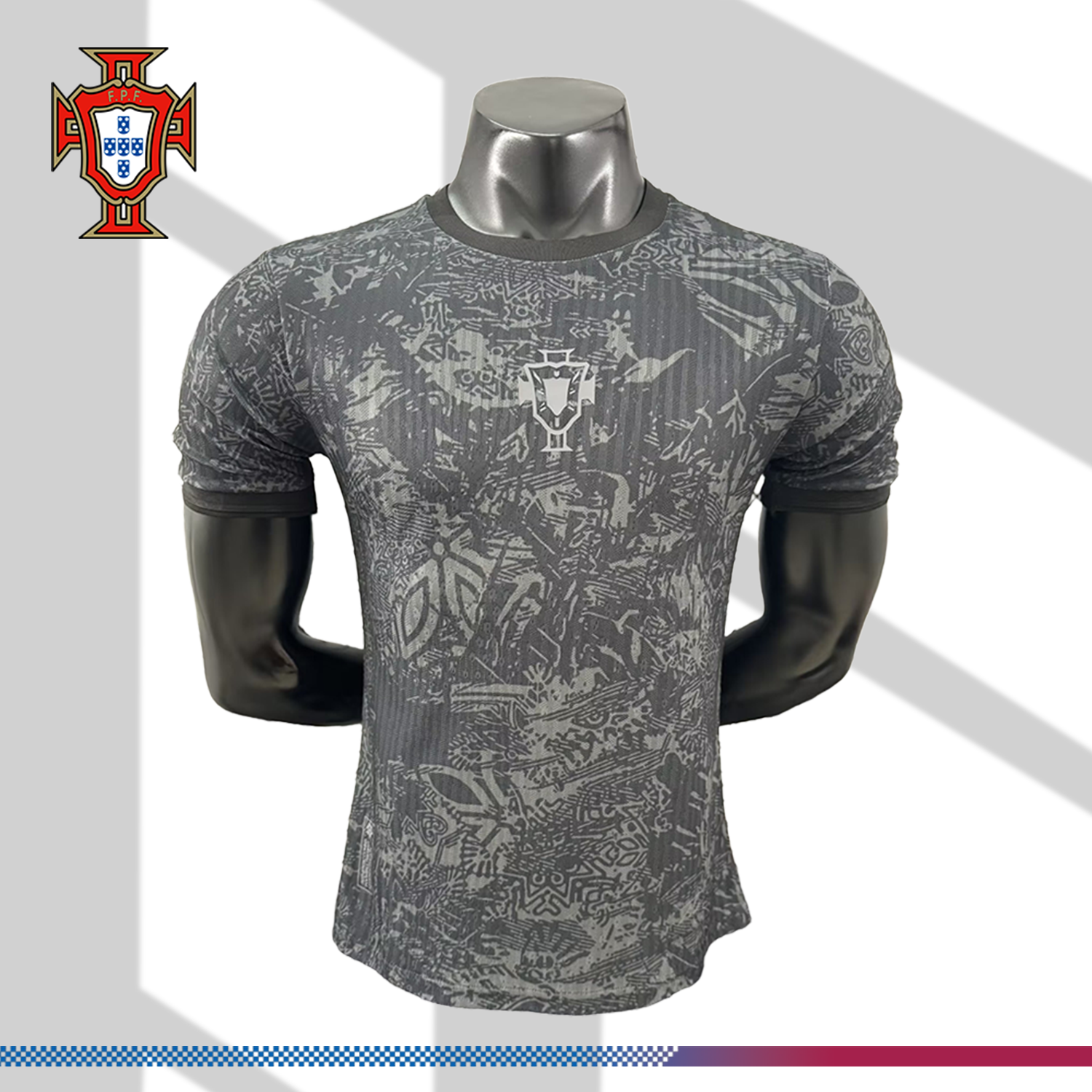SKU-0421262bda 2024/2025 Portugal Black Grey Special Edition Football Jersey (Player Edition) - Image 1