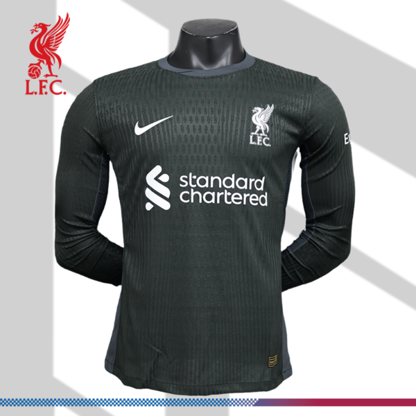 2024/2025 Liverpool FC Away Long Sleeve Football Jersey (Players)