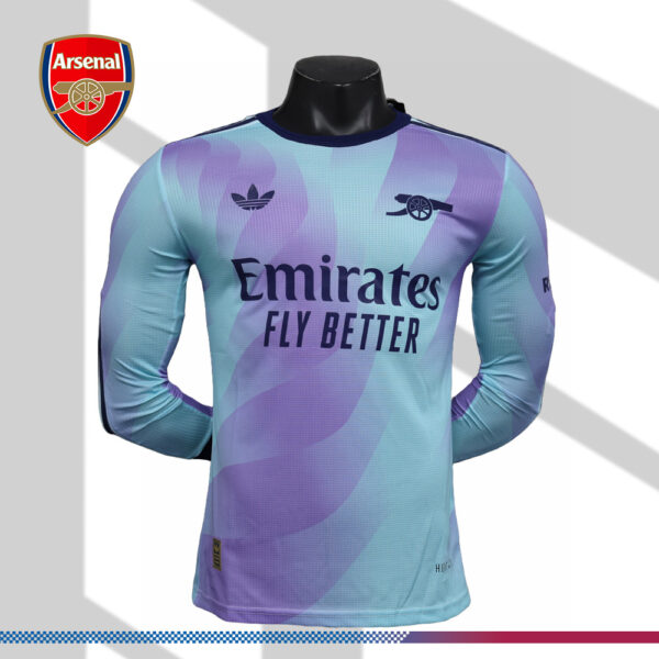 2024/2025 Arsenal Football Club Third Long Sleeve Football Shirt (Player)